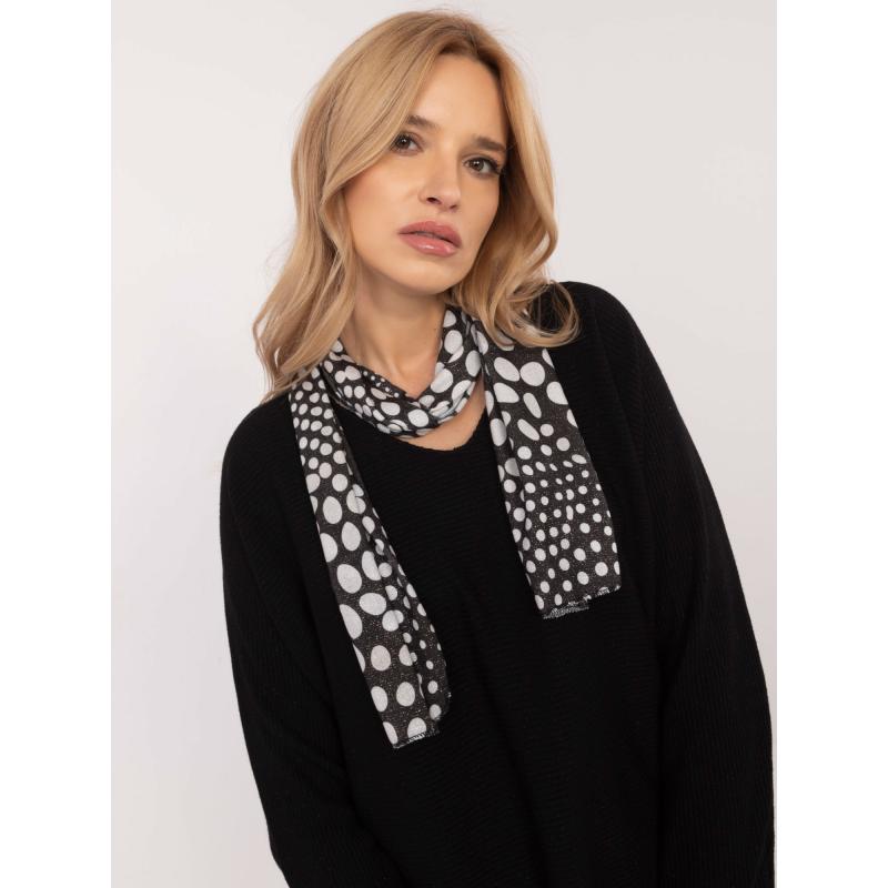 Černý dámský svetr oversize s lesklou nití