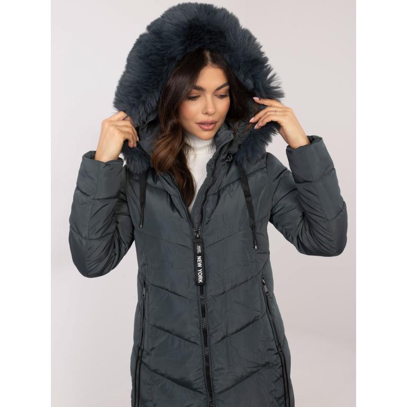 Prímorská páperová zimná bunda s prešívaním