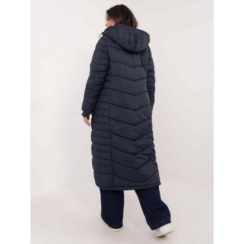 Námořnicky modrá dlouhá zimní bunda s prošíváním SUBLEVEL