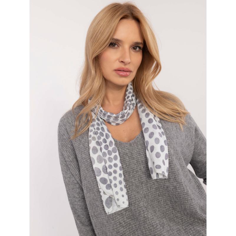 Šedý dámský oversize svetr v jednobarevném provedení