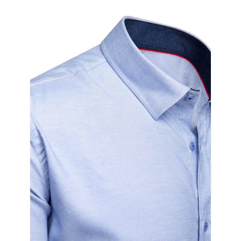 Férfi sima kék ing