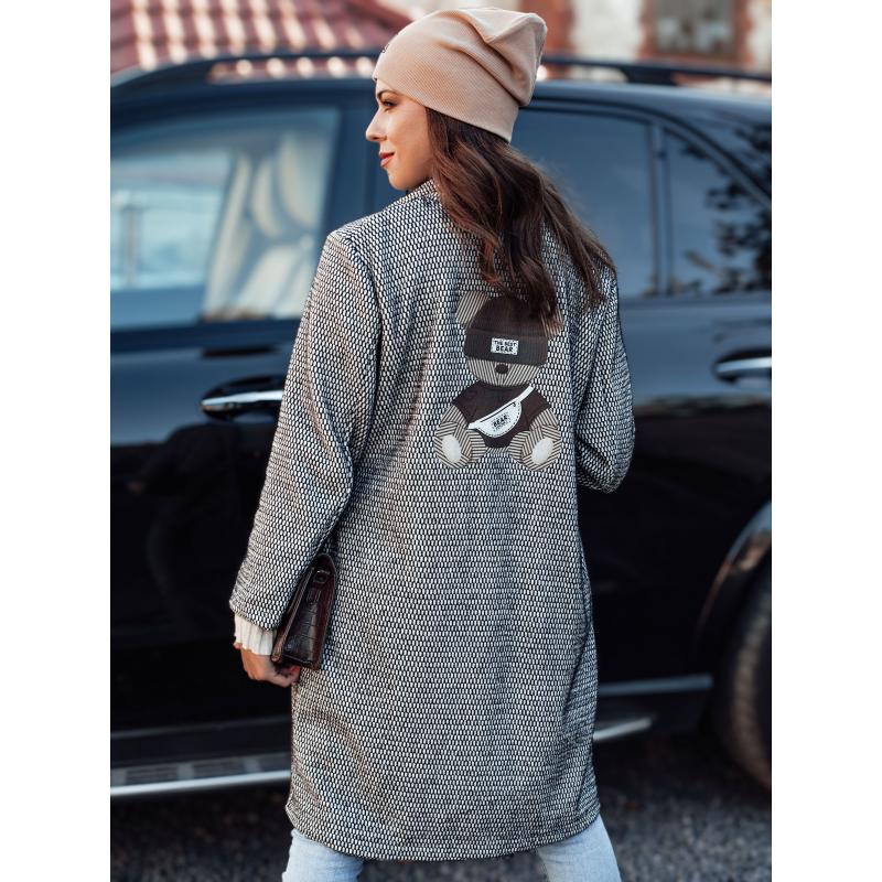 Dámský oversize kabát TEDDSTYLE černý