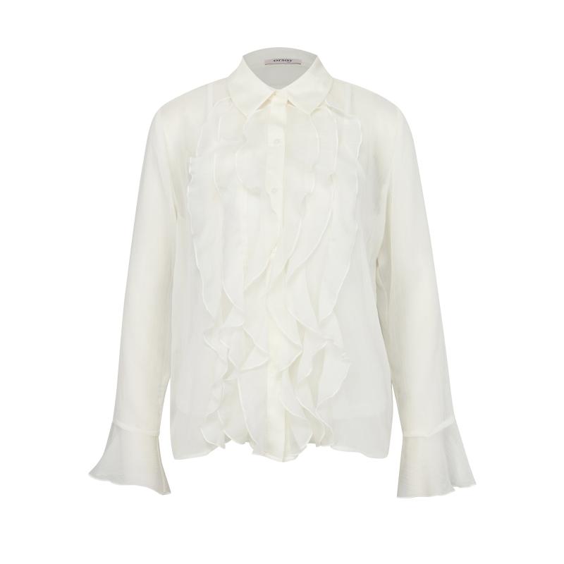 Krémszínű női blúz