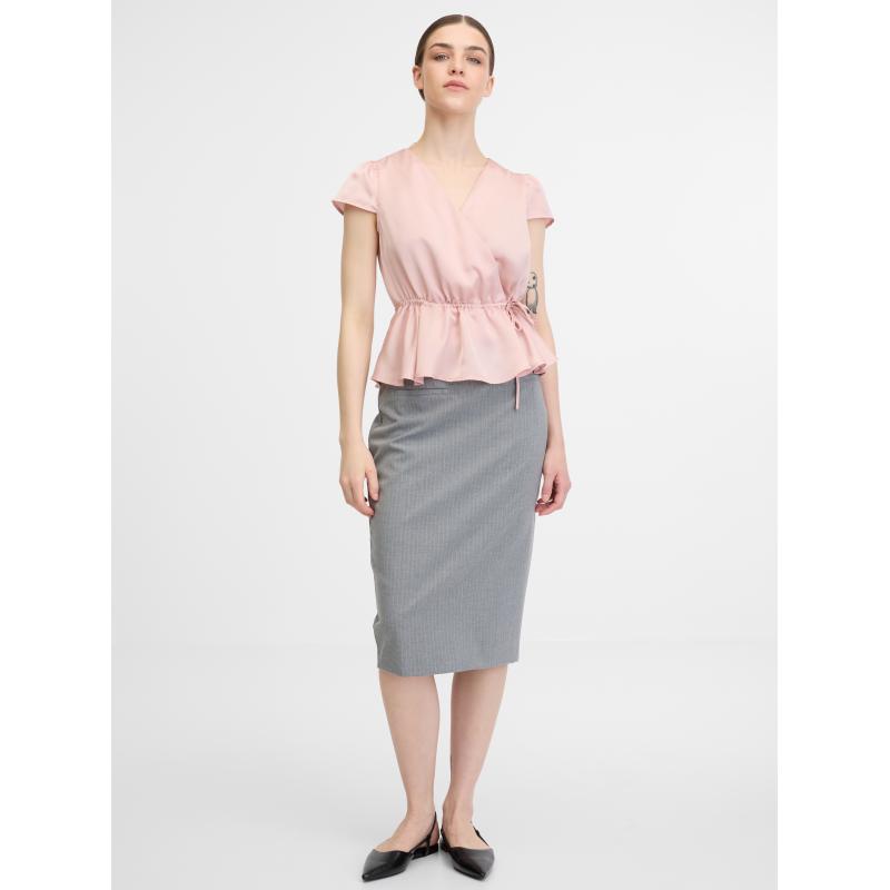 Világos rózsaszín női blúz