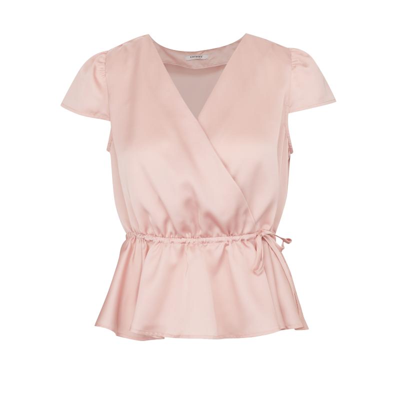 Világos rózsaszín női blúz