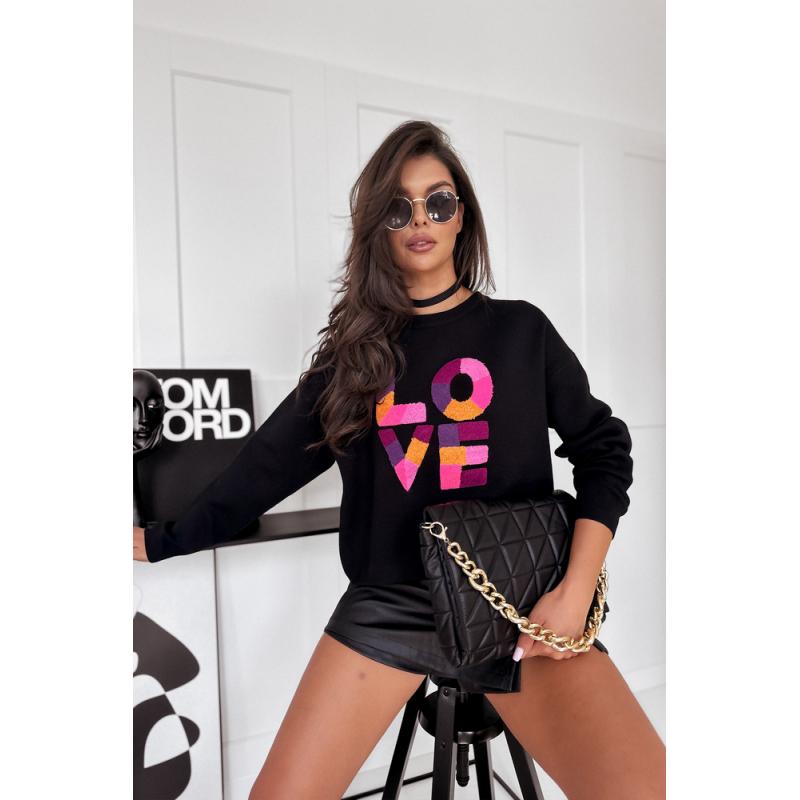 Dámský svetr oversize HARPER černý