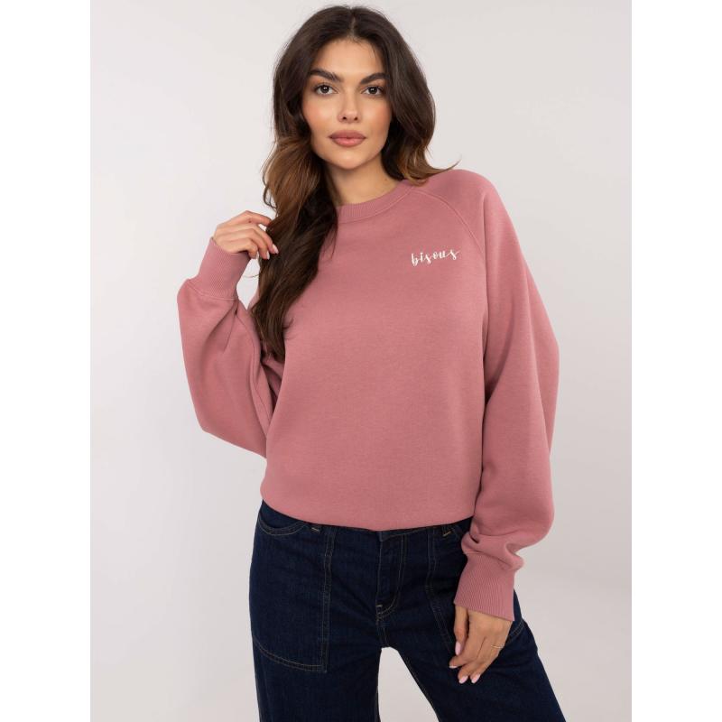 Špinavě růžová zateplená mikina s kapucí SUBLEVEL