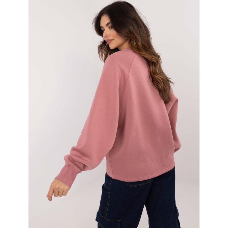 Špinavě růžová zateplená mikina s kapucí SUBLEVEL