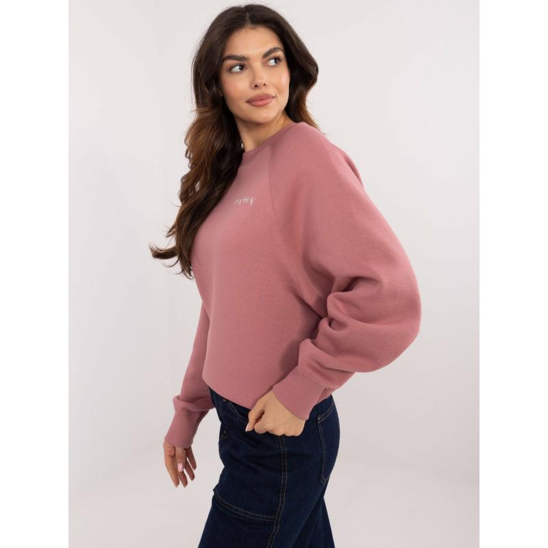 Špinavě růžová zateplená mikina s kapucí SUBLEVEL