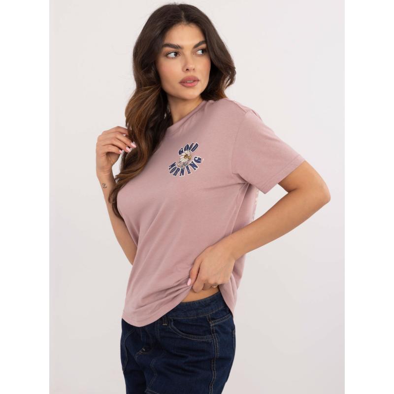 Piszkos rózsaszín póló SUBLEVEL felirattal