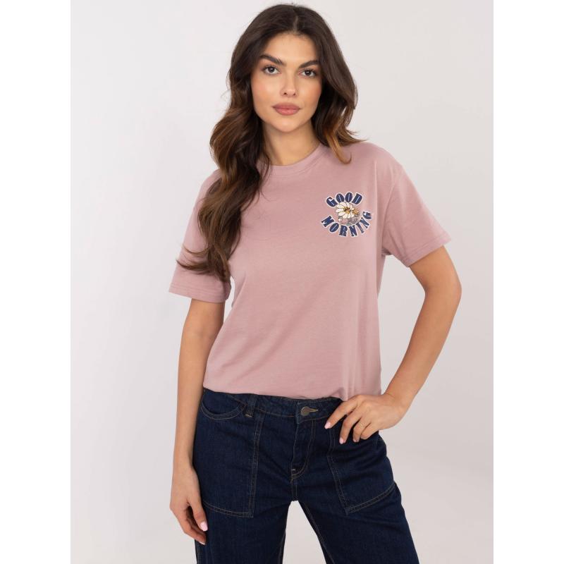 Piszkos rózsaszín póló SUBLEVEL felirattal