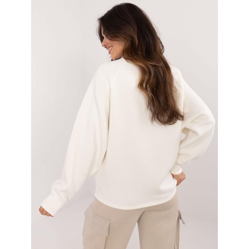 Ecru mikina se zateplenou kapucí SUBLEVEL