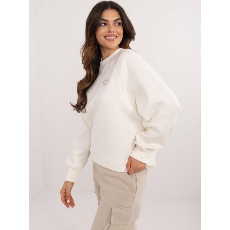 Ecru mikina se zateplenou kapucí SUBLEVEL