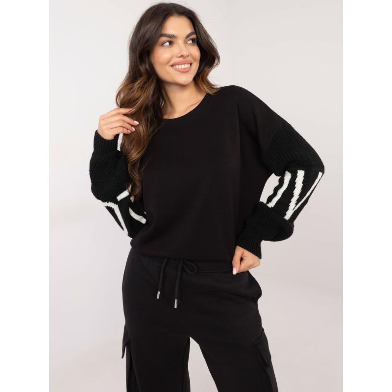 Fekete oversize kapucnis melegítőfelső