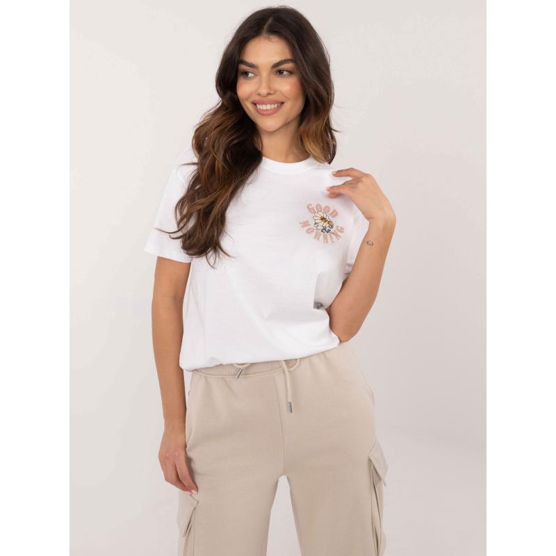 Bílé dámské tričko s potiskem SUBLEVEL