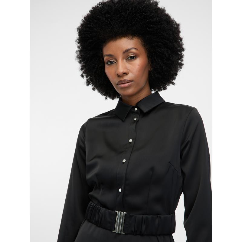 Fekete női térdig érő ruha