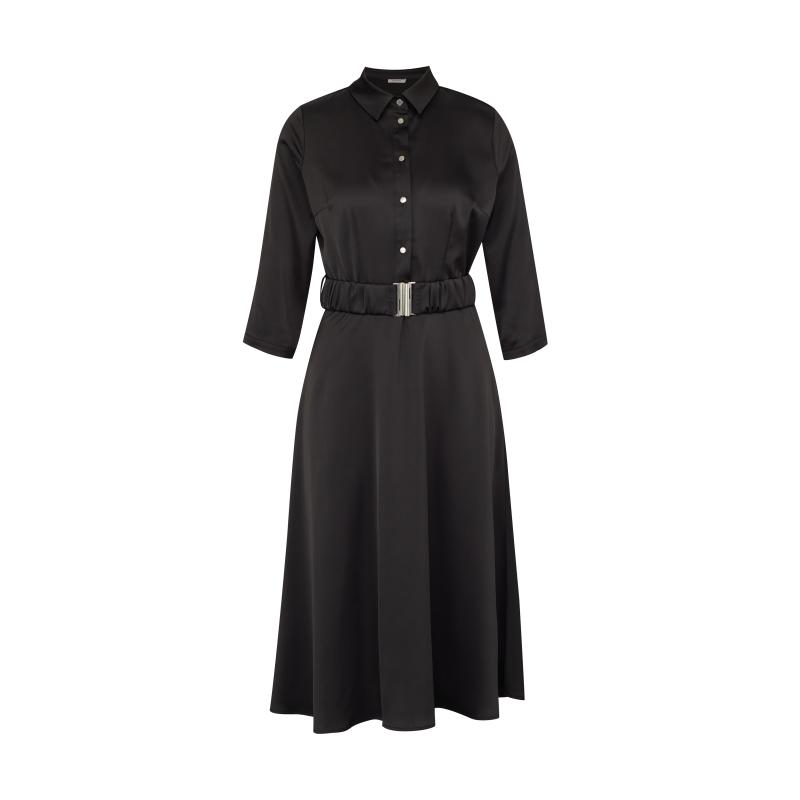 Fekete női térdig érő ruha