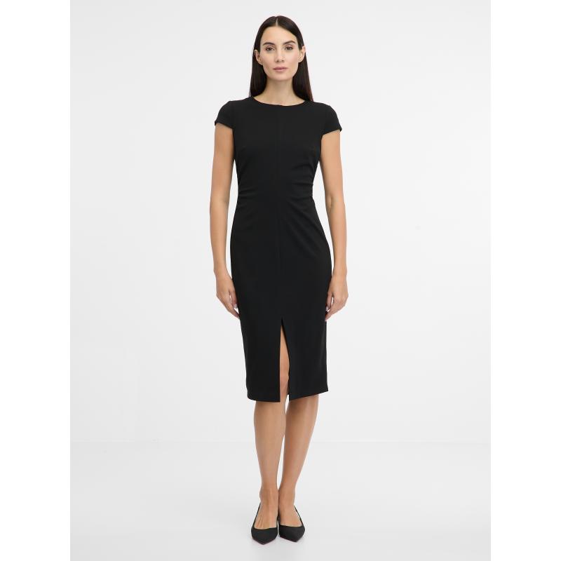 Čierne dámske midi šaty