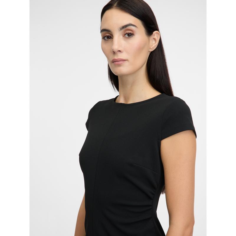 Čierne dámske midi šaty