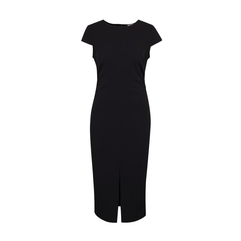 Čierne dámske midi šaty