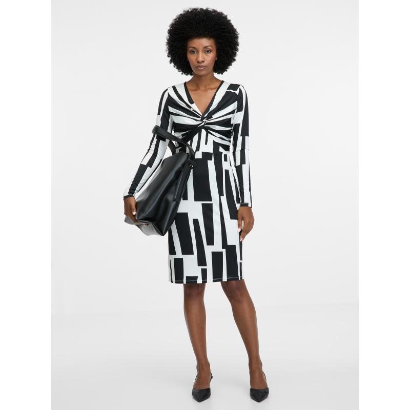 Fekete női térdig érő ruha