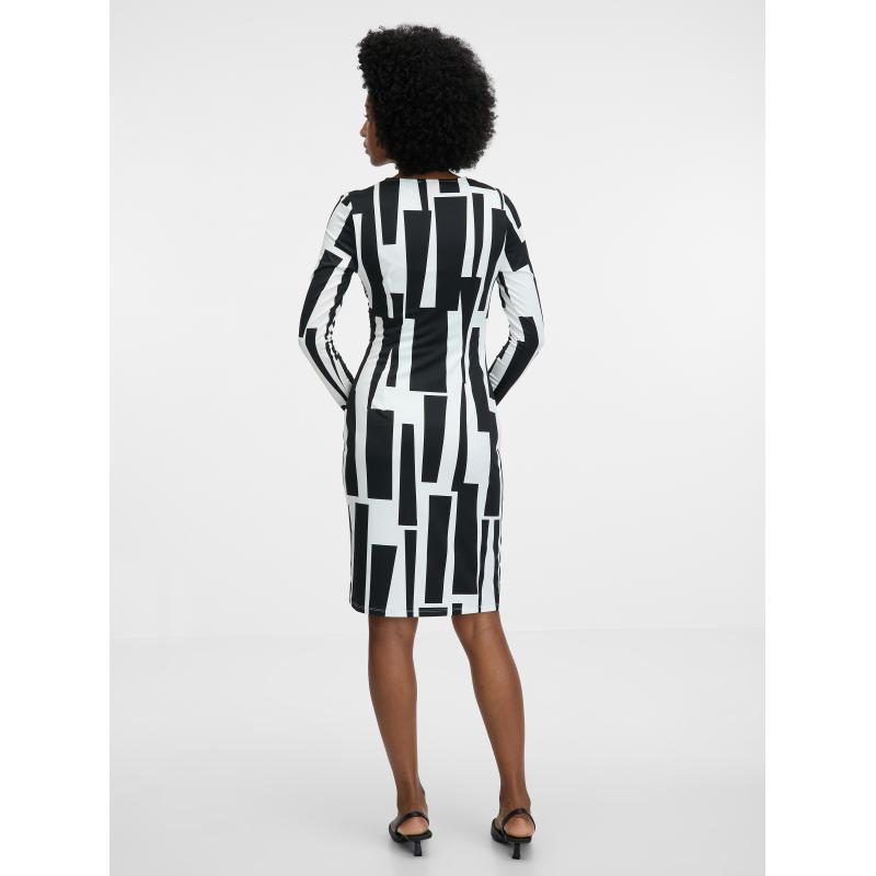 Fekete női térdig érő ruha