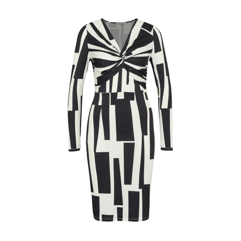 Fekete női térdig érő ruha