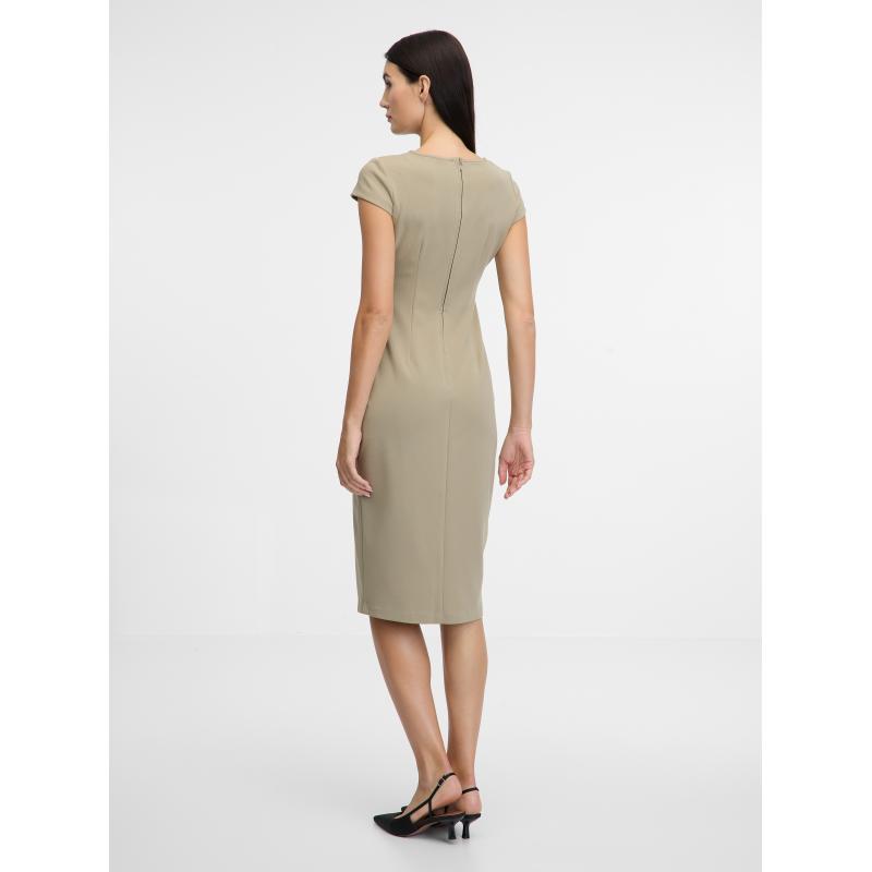 Bézs női midi ruha