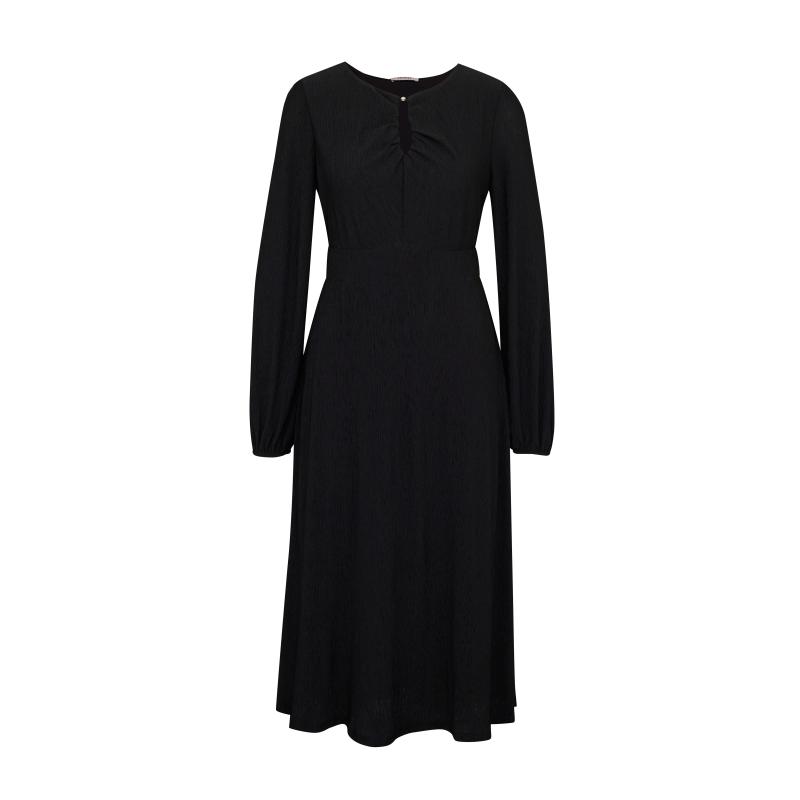 Fekete női midi ruha