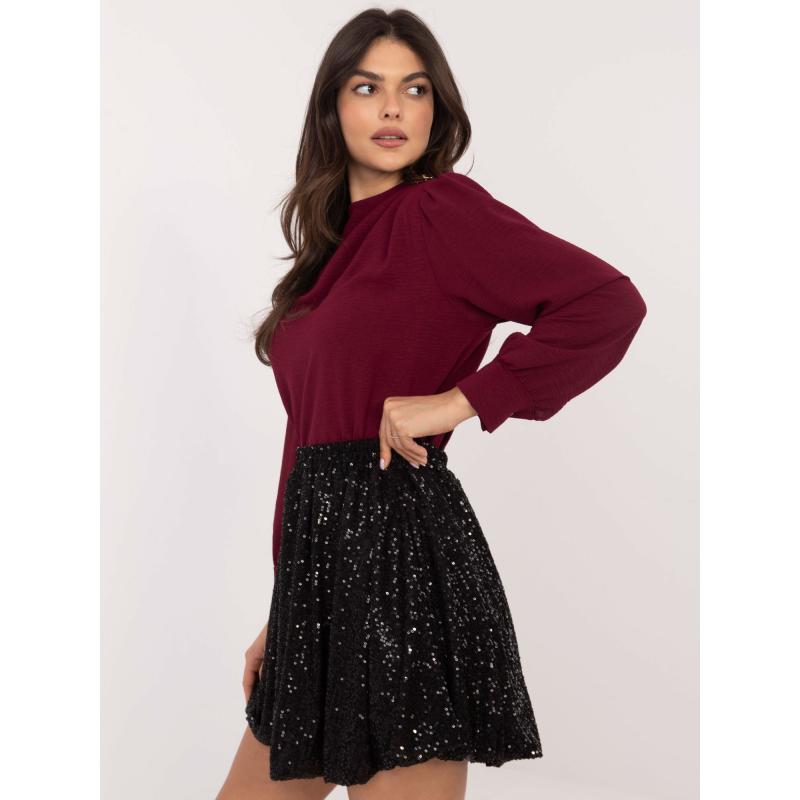 Černá minisukně s flitry