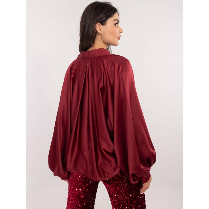 Vínová elegantná blúzka Cristina