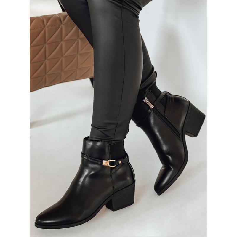 Dámské holínky BLENESSON na lehkém podpatku černé