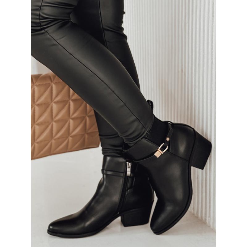 Dámské holínky BLENESSON na lehkém podpatku černé