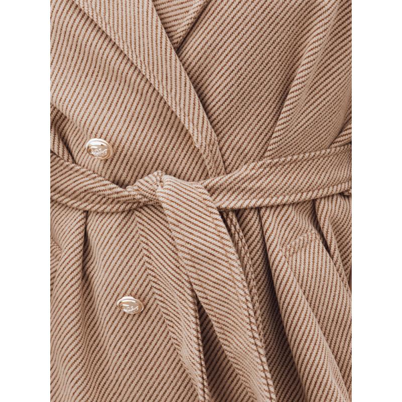 Női túlméretezett kabát CAMELLYN hosszú camellia