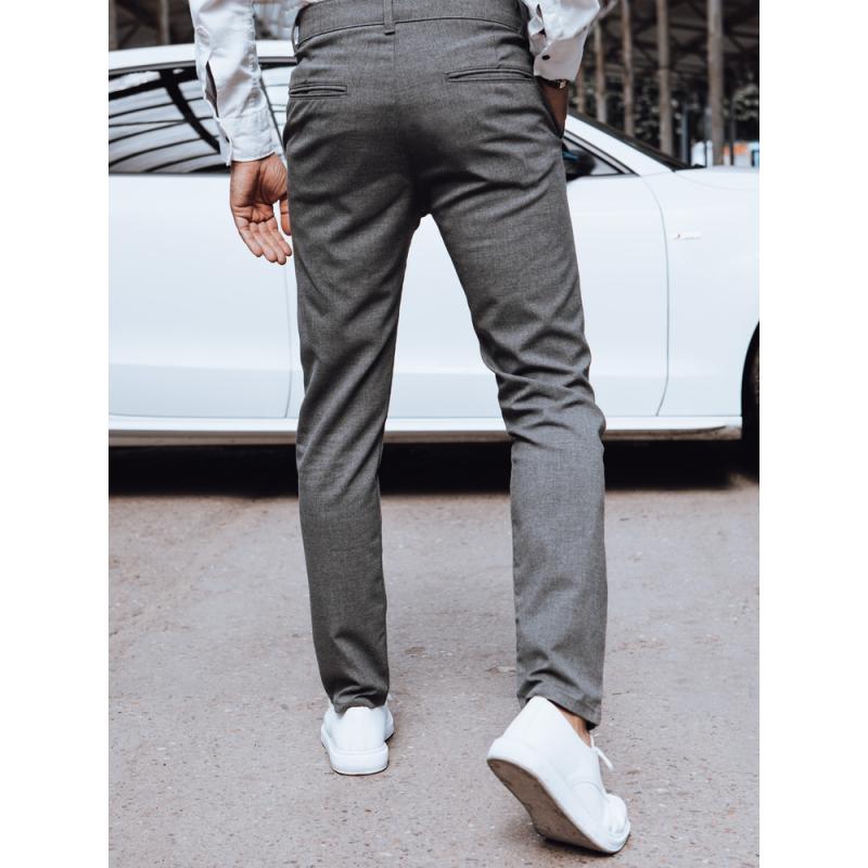 Pánské kalhoty chinos tmavě šedé