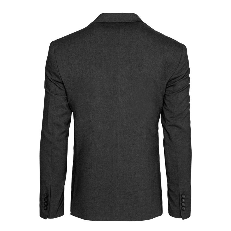 Pánské jednořadové sako tmavě šedé