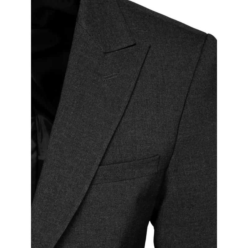 Pánské jednořadové sako tmavě šedé