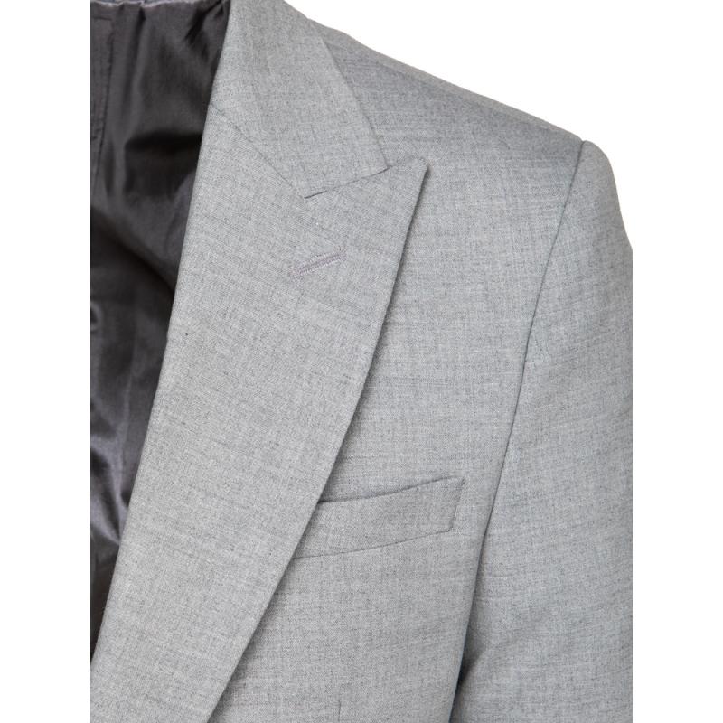 Pánské jednořadové světle šedé sako
