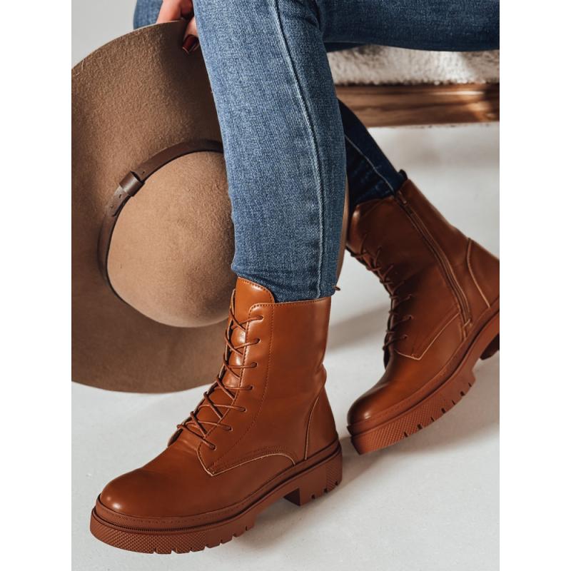 Dámské pytlovité kozačky STYLOBOSS velbloudí barva