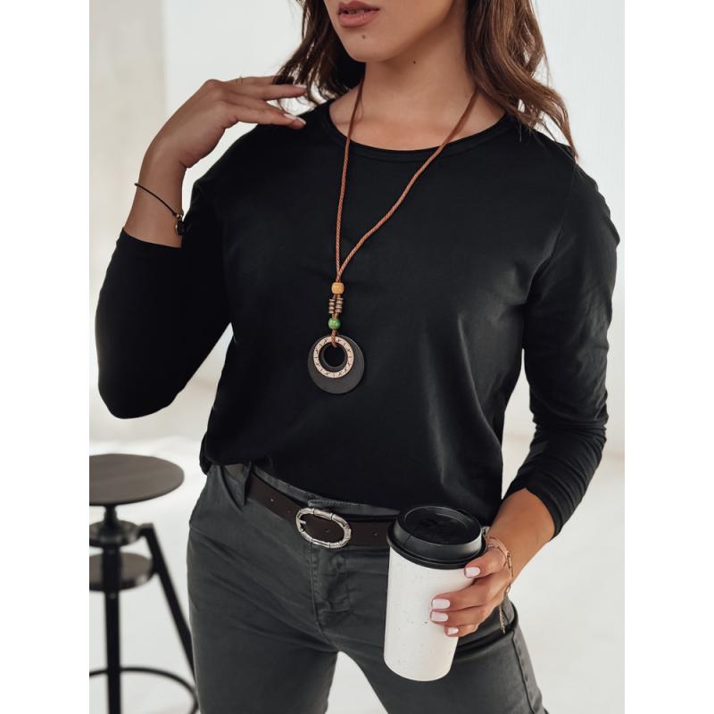 Blůza MINIMODA s přívěskem černá, jedna velikost