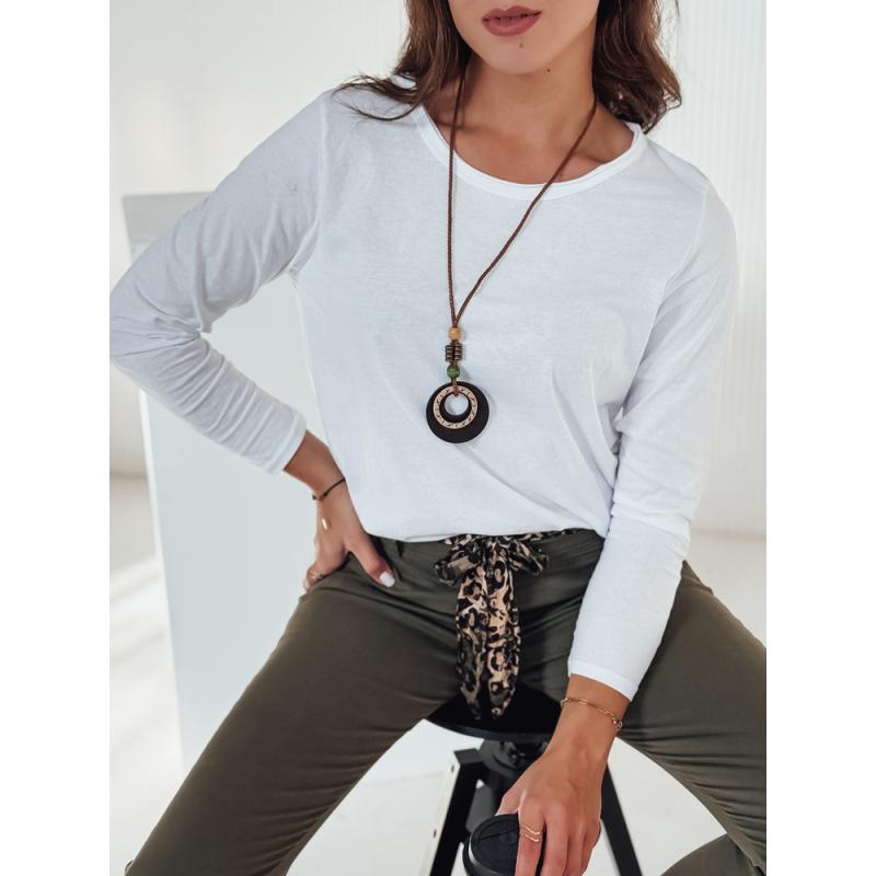 Blůza MINIMODA s přívěskem bílá jedna velikost