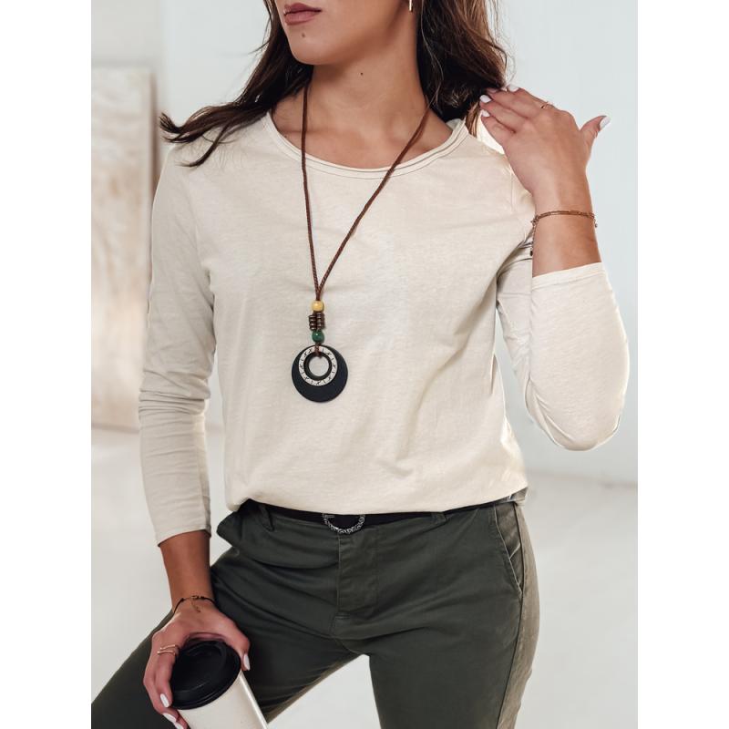 MINIMODA blúz medállal bézs, egy méretben