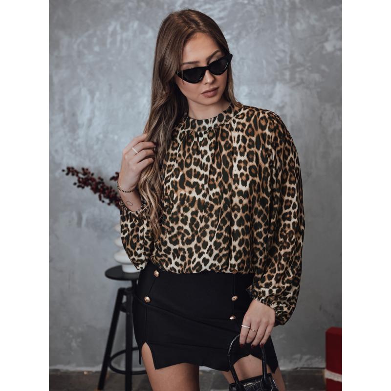 Dámska oversize blúzka LEOPARDY s leopardím vzorom