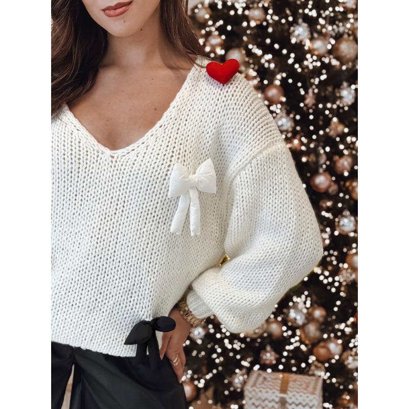 Dámský svetr one size PUREBOW ecru