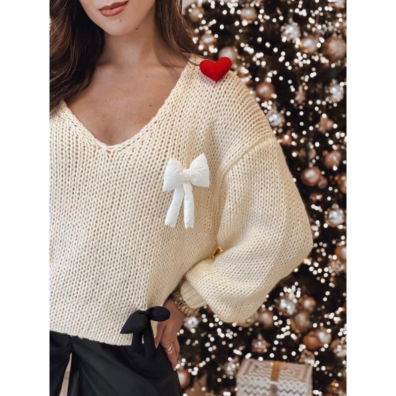 Dámský svetr one size PUREBOW béžový