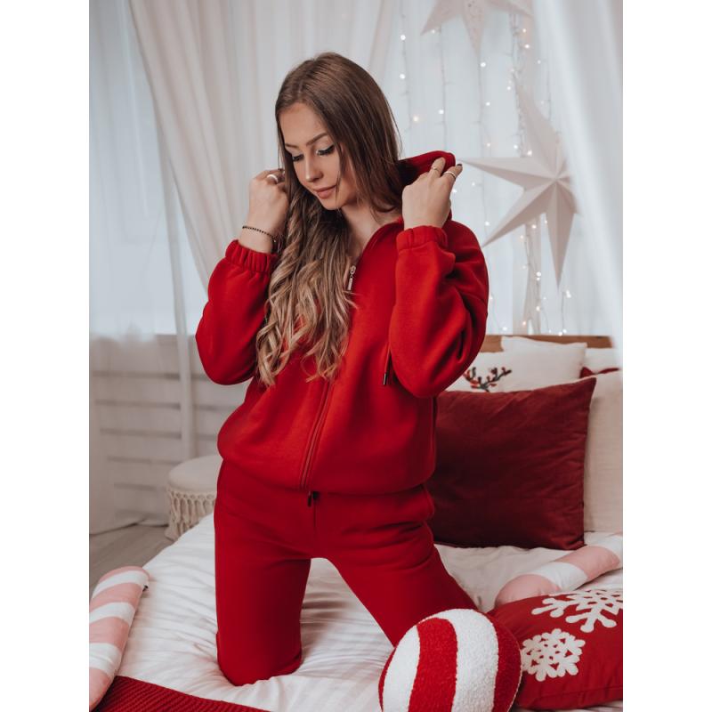 Dámská tepláková souprava AMILIA PREMIUM červená