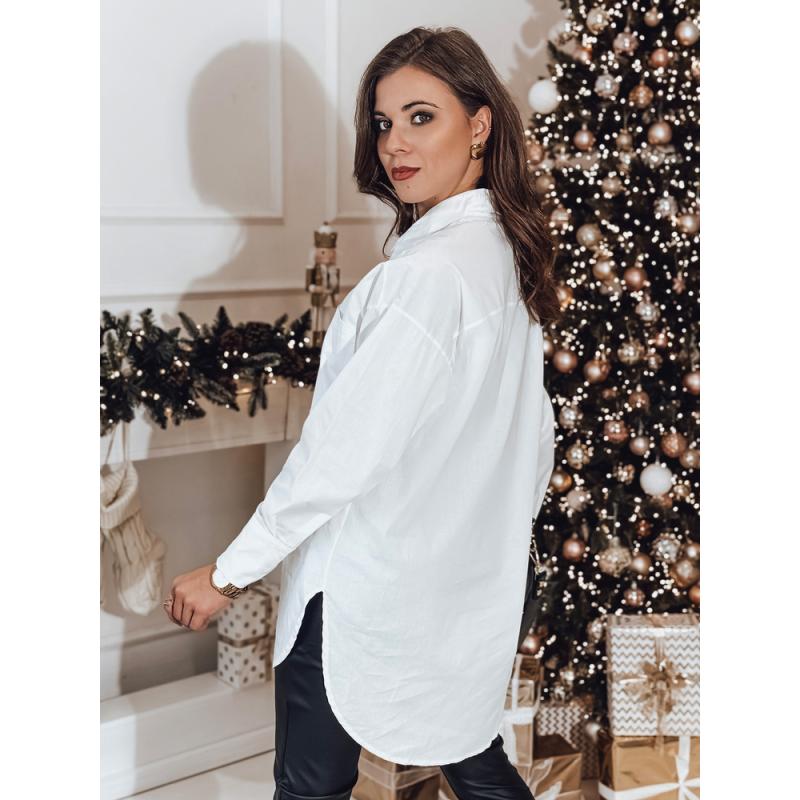 Női oversize ing AISMEE fehér