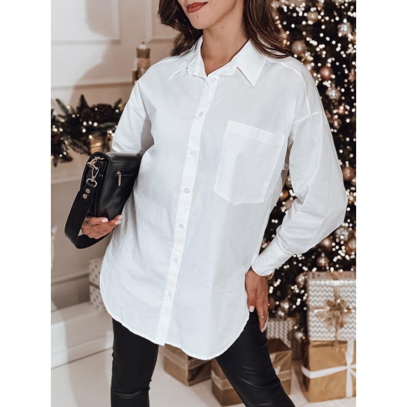 Női oversize ing AISMEE fehér