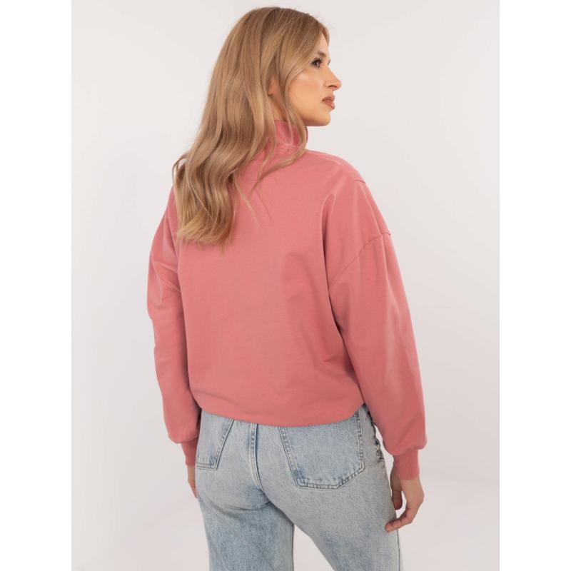 Špinavě růžová dámská basic halenka se zipem