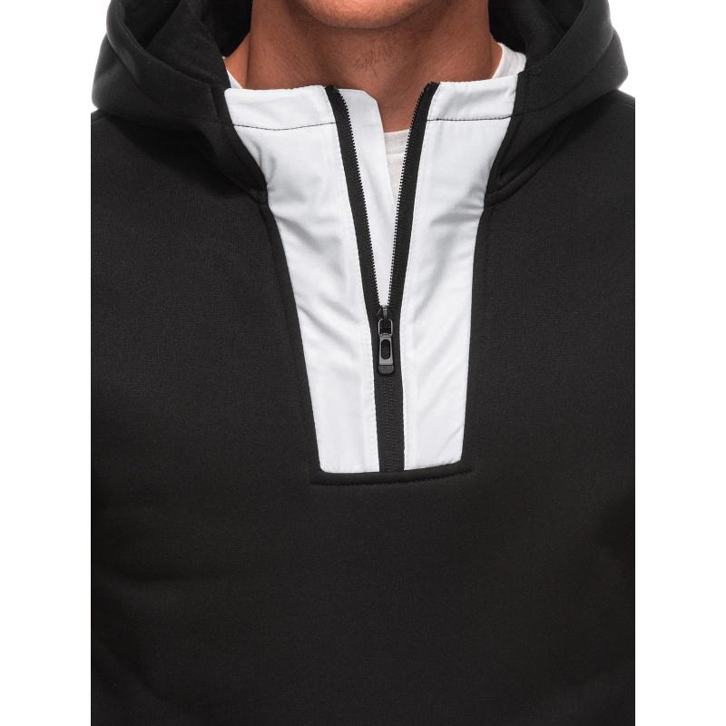 Pánská mikina na zip B1696 - černá